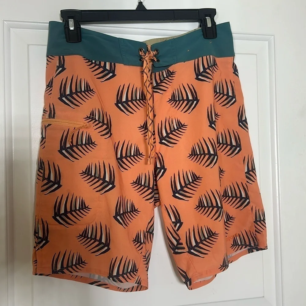 Patagonia Stretch Planing Peach Swim Short, size 29